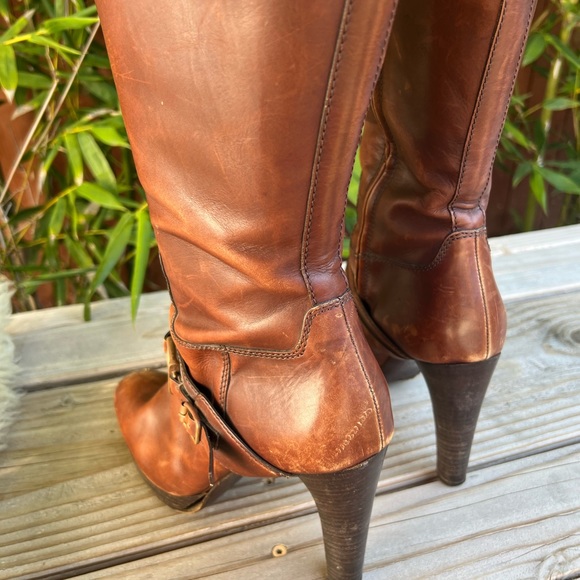 Genuine Leather Ralph Lauren Heeled Boots - Picture 5 of 6